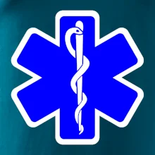 Rescue - Hviezda na prsníku + nápis na chrbte Rescue - Hviezda na prsníku + nápis na chrbte