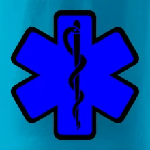 Rescue - Hviezda na prsníku + nápis na chrbte Rescue - Hviezda na prsníku + nápis na chrbte